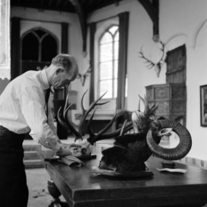 Tentoonstelling in het Stedelijk Museum te Delft Het Prinsenhof van de jacht, , Bestanddeelnr 916-3274