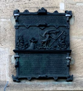 Tübingen, Stiftskirche, Tafel