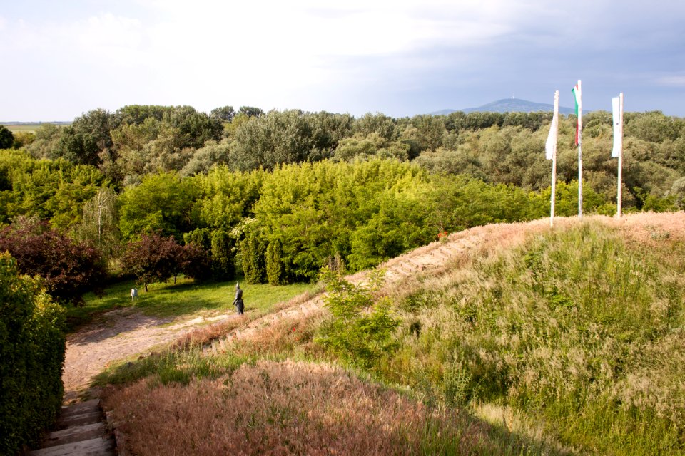 Szabolcs earthwork, main entrance from above