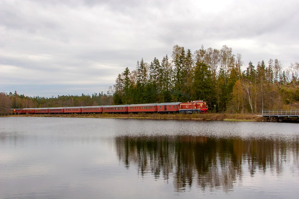 T41 204, Швеция, Халланд, перегон Хюлтебрук - Торуп (Trainpix 147257)