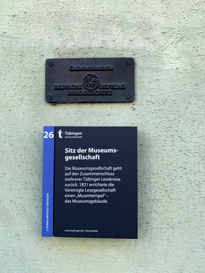 Tübingen, Wilhelmstraße 3, Schild