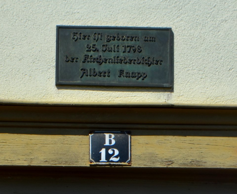 Tübingen, Neckarhalde 12, Detail
