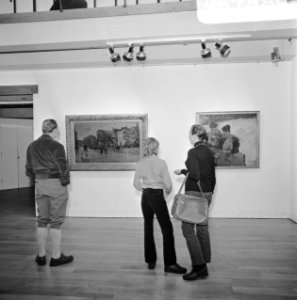 Tentoonstelling schilderijen van Breitner in Amsterdams Historisch Museum, Bestanddeelnr 926-7589