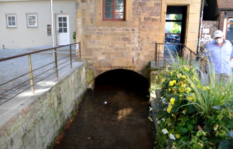 Tübingen, Lange Gasse 20, Rückseite, Ammerkanal