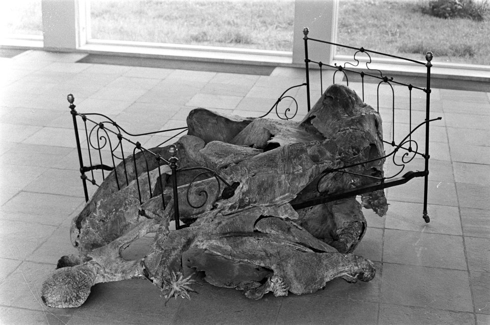 Tentoonstelling van Wessel Couzijn in Stedelijk Museum Het Bed (1967), Bestanddeelnr 921-3377