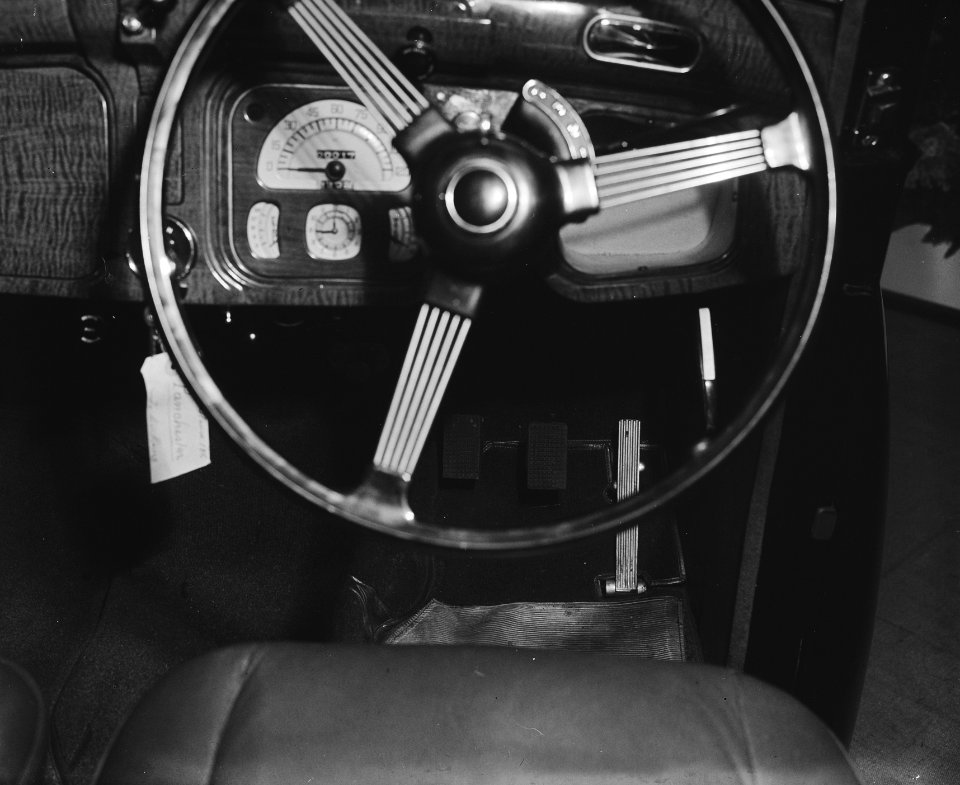 Tentoonstelling RAI. Stuurrad met dashboard, Bestanddeelnr 902-7261