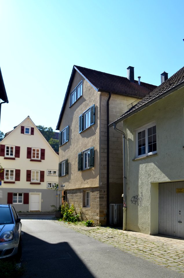 Tübingen, Jakobsgasse 16 von Salzstadelgasse