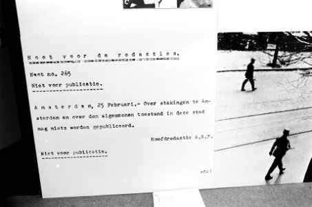 Tentoonstelling Vrouw in het Verzet in Van Goghmuseum in Amsterdam ANP-berich, Bestanddeelnr 927-8874