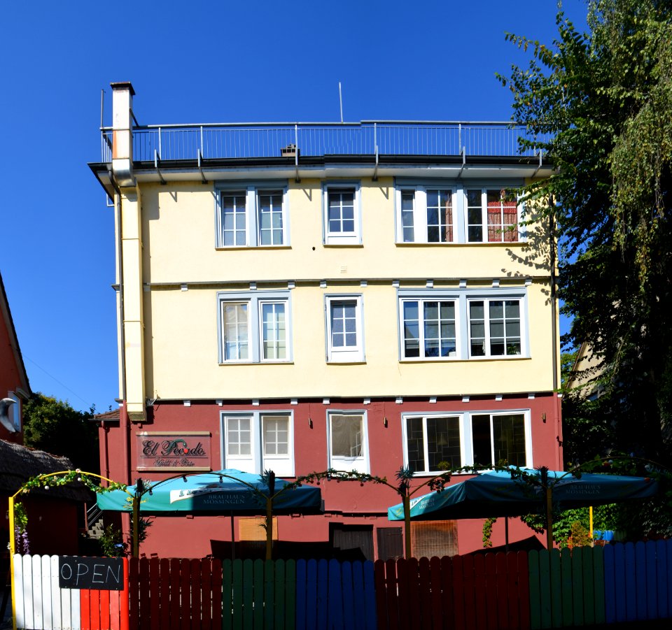 Tübingen, Am Stadtgraben 25, Rückseite