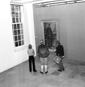 Tentoonstelling schilderijen van Breitner in Amsterdams Historisch Museum, zelfp, Bestanddeelnr 926-7587