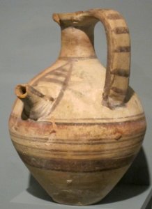 Terracotta Bichrome Spouted Jug, Cyprus, 650-600 BCE, HAA