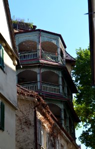 Tübingen, Am Lustnauer Tor 1, Rückseitige Holzveranda