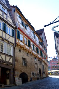Tübingen, Am Markt 3 und Marktgasse 2 vom Marktgasse