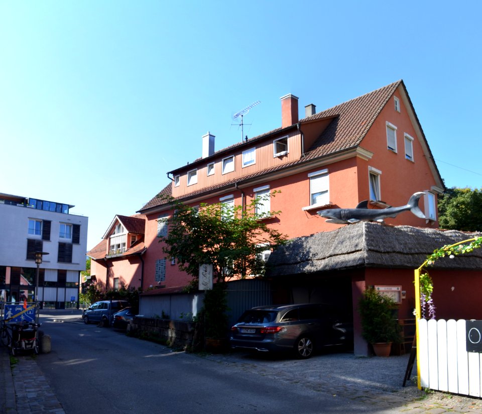 Tübingen, Am Stadtgraben 27, Rückseite