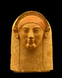 Terracotta female bust ionian photo