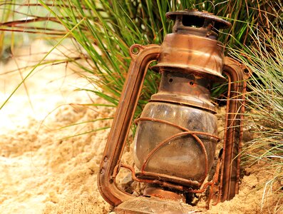 Light source lamp sand photo