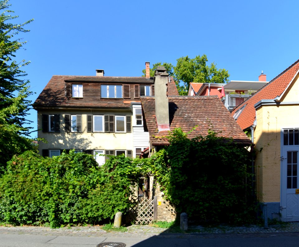 Tübingen, Am Stadtgraben 23 und 23-1, Rückseite