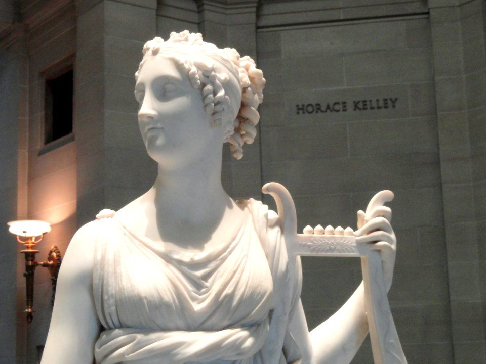 Terpsichore by Antonio Canova, detail, 1816, marble - Cleveland Museum of Art - DSC08812