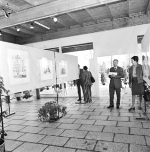 Tentoonstelling Hollandse aquarellen in Glazenhuis in Amstelpark, overzicht te, Bestanddeelnr 927-1188