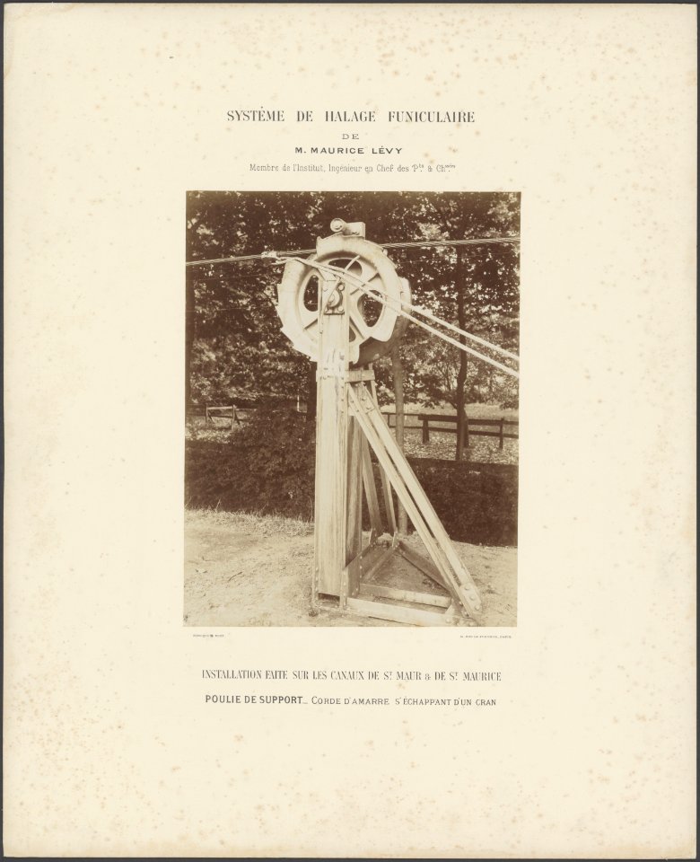 Système de halage funiculaire de M. Maurice Levy, Membre de lInstitut, Ingénieu, Bestanddeelnr 381