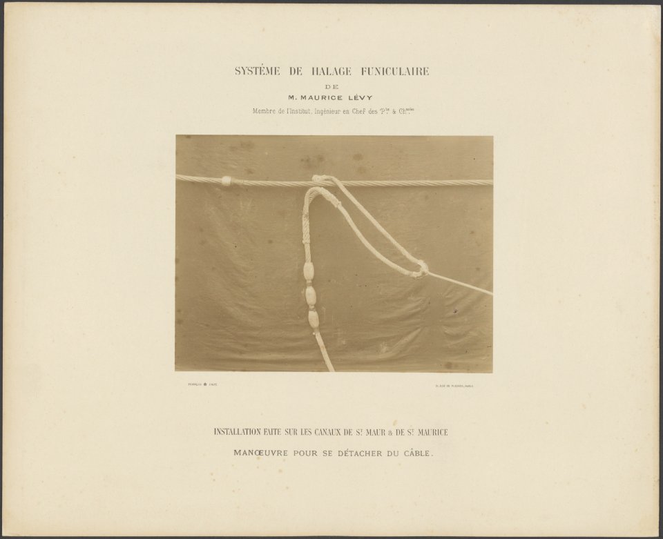 Système de halage funiculaire de M. Maurice Lévy, Membre de lInstitut, Ingenieu, Bestanddeelnr 369
