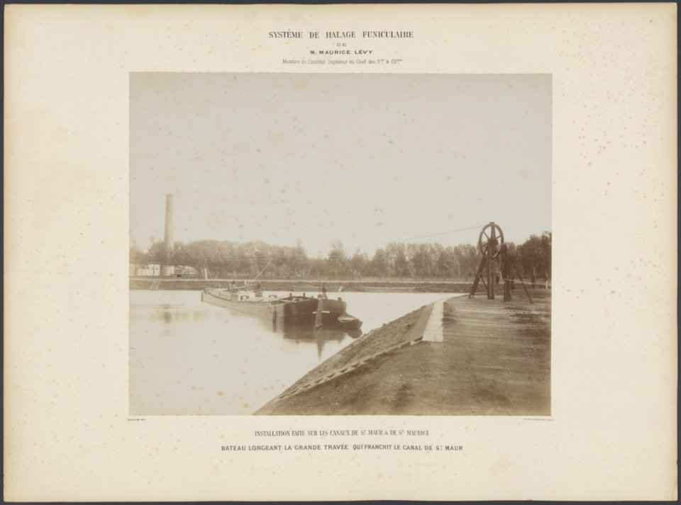 Système de halage funiculaire de M. Maurice Lévy, Membre de lInstitut, Ingenieu, Bestanddeelnr 390