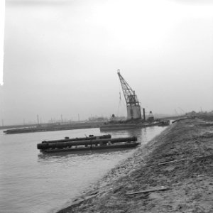 Terneuzen oude sluis, afgraven kanaal van Gent naar Terneuzen, werkzaamheden, Bestanddeelnr 916-0069