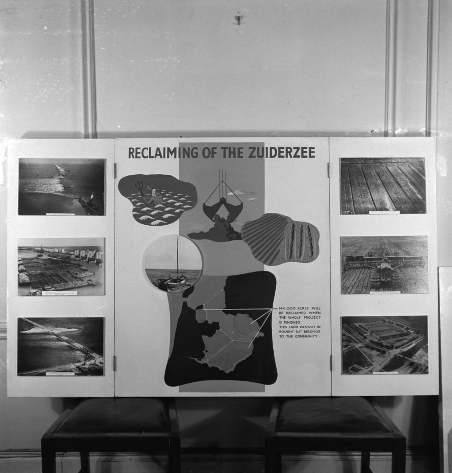 Tentoonstelling Poster Reclaiming of the Zuiderzee, Bestanddeelnr 935-2069