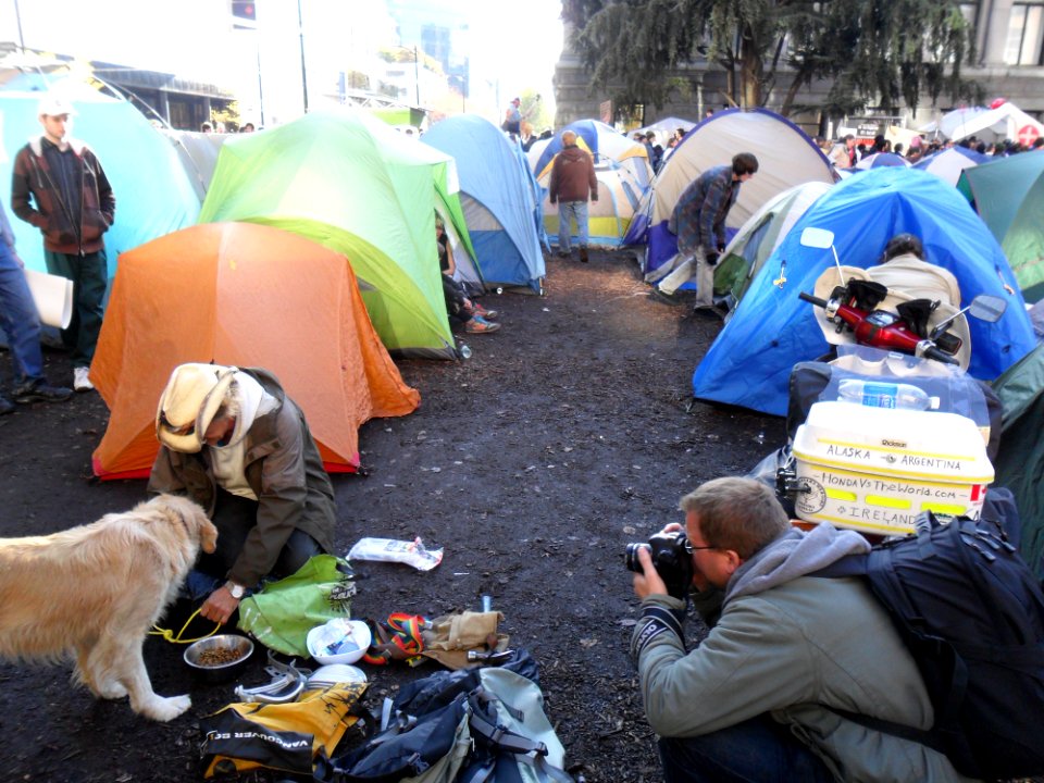 Tents at Occupy Vancouver 1