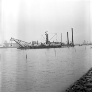 Terneuzen oude sluis, afgraven kanaal van Gent naar Terneuzen, werkzaamheden, Bestanddeelnr 916-0074