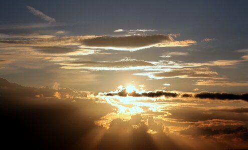 Abendstimmung evening sky setting sun photo