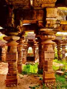 Temple reliefs and artwork, Khammampally Telangana - 16