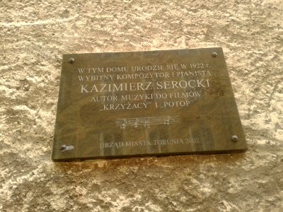 Tablica Kazimierza Serockiego w Toruniu