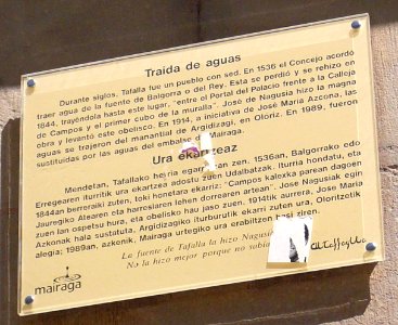 Tafalla - Plaza de Don Francisco de Navarra, fuente 2