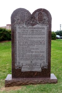 Ten Commandments - Texas State Capitol grounds - Austin, Texas - DSC08256