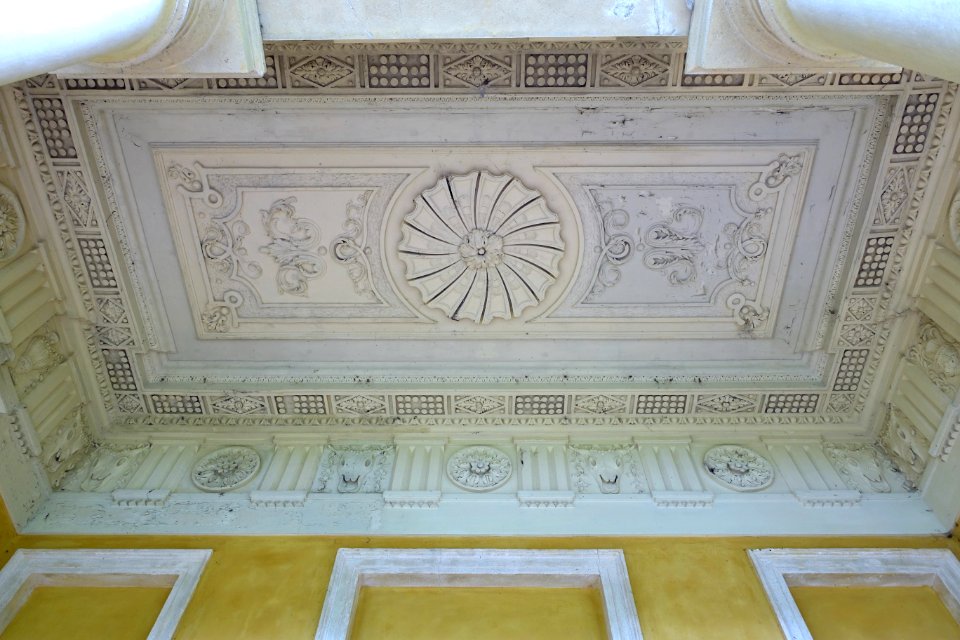Temple of Piety ceiling, Studley Royal Park - North Yorkshire, England - DSC00861