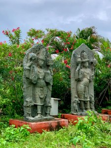 Temple parts and statues, village museum Ghanpur Mulugu, Telangana India - 14