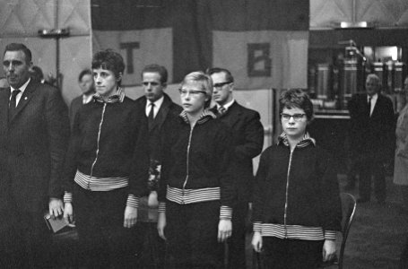 Tafeltennis Nederland tegen Belgie dames in Rotterdam, Bestanddeelnr 913-2396