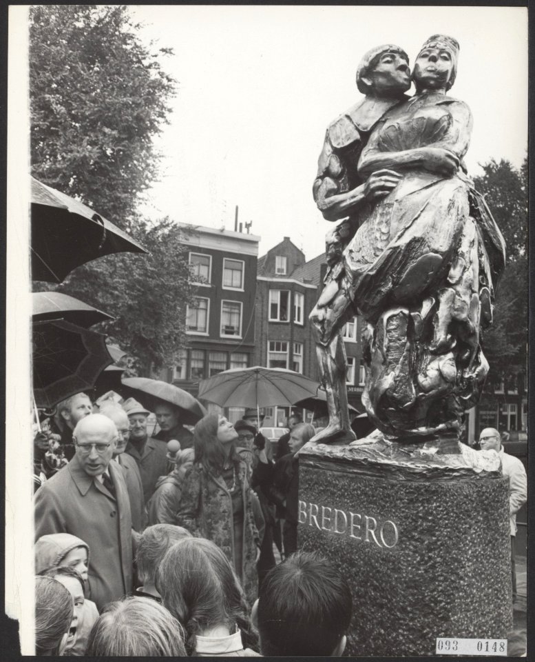 T.g.v. de herdenking van het 350ste sterfjaar van de schrijver Bredero is er in , Bestanddeelnr 093-0148