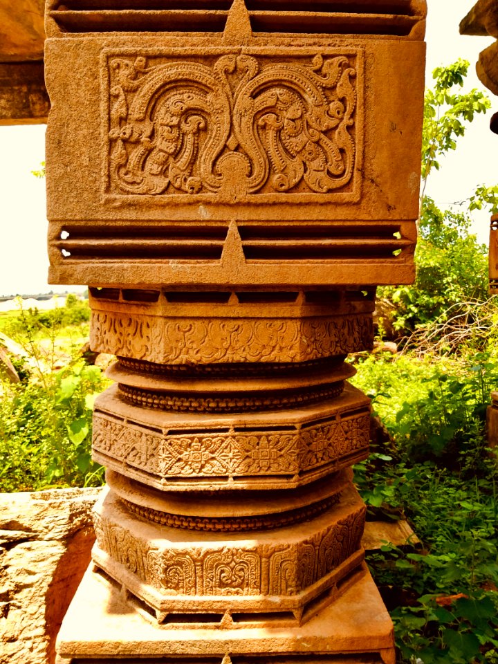 Temple reliefs and artwork, Khammampally Telangana - 3