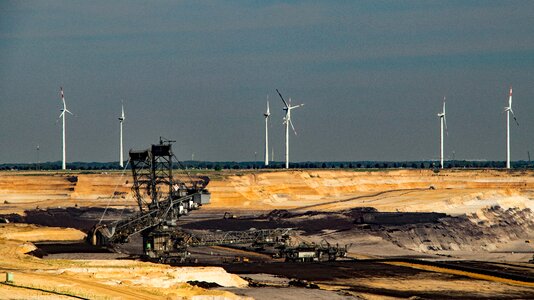 Bucket wheel excavators industry technology photo