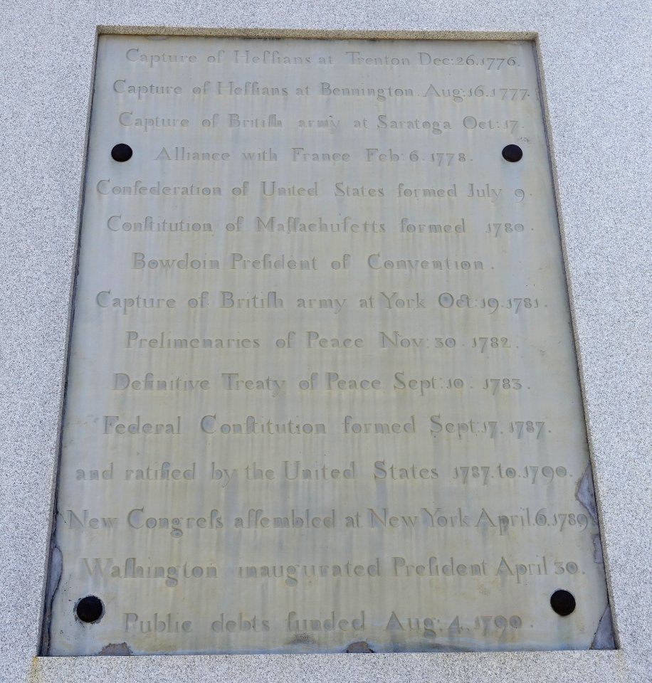 Tablet 4, Beacon Hill Monument - Boston, MA - DSC05502