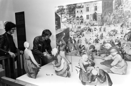 Tentoonstelling Amsterdam in de put in Amsterdams Historisch Museum , figuur, Bestanddeelnr 928-6465 photo