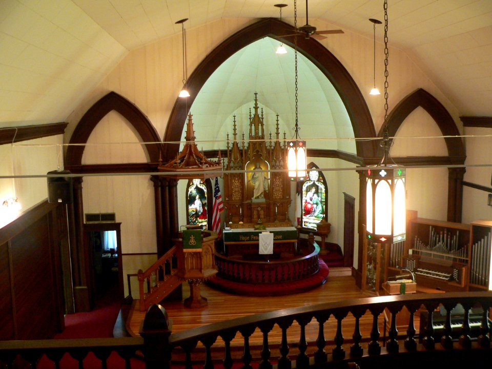 Tabor Church, Strandberg, interior 5