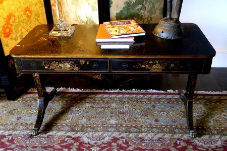 Table - Lord Harewood's Sitting Room - Harewood House - West Yorkshire, England - DSC01787