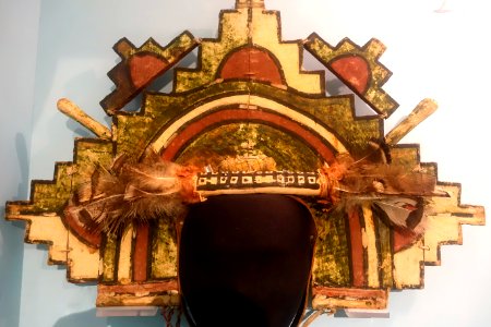 Tableta, Hopi, painted wood, collected before 1892 - Native American collection - Peabody Museum, Harvard University - DSC05904