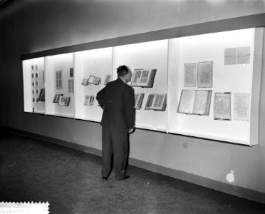 Tentoonstelling Gedrukt in Nederland in het Rijksmuse overzicht van de tentoon, Bestanddeelnr 911-3277