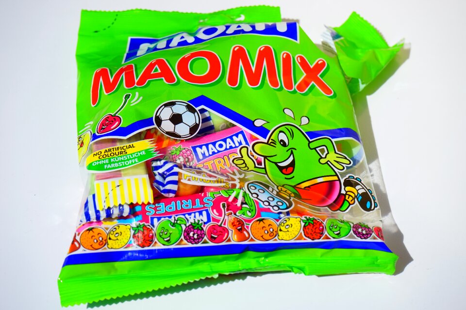 Open touched on chewy candy