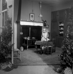 Tentoonstelling De Nederlandse Vrouw . Twentse keuken, Bestanddeelnr 902-9248