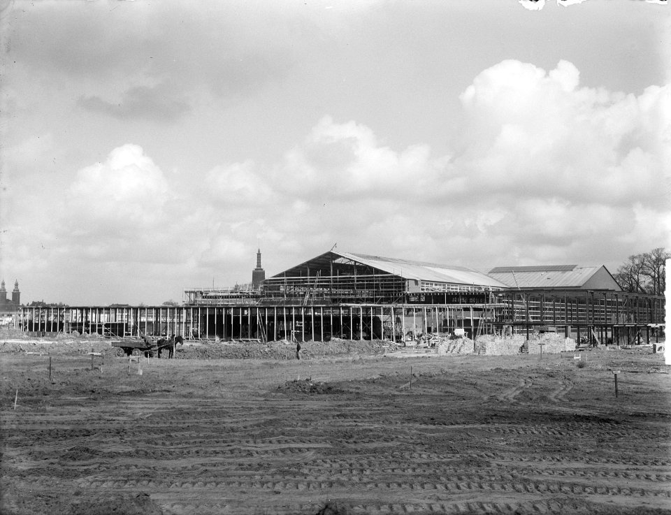 Tentoonstelling Ahoy te Rotterdam, opbouw, Bestanddeelnr 903-9037